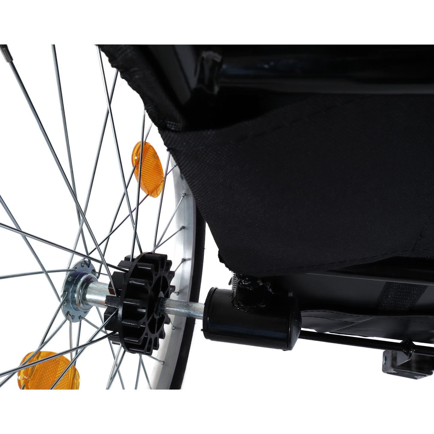 2-in-1 Pet Bike Trailer & Push Cart with Detachable Hitch - Holds Up to 100 lbs