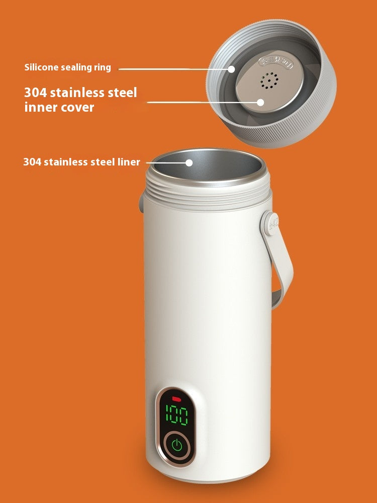Wireless Portable Water and Electric Cup with Heating Function
