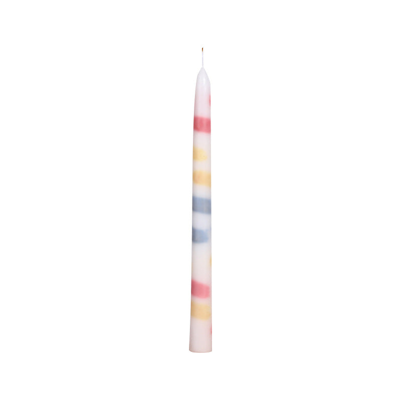 Watercolor Candle Long Brush Holder Set - 2pcs, 22.5CM Home Decor