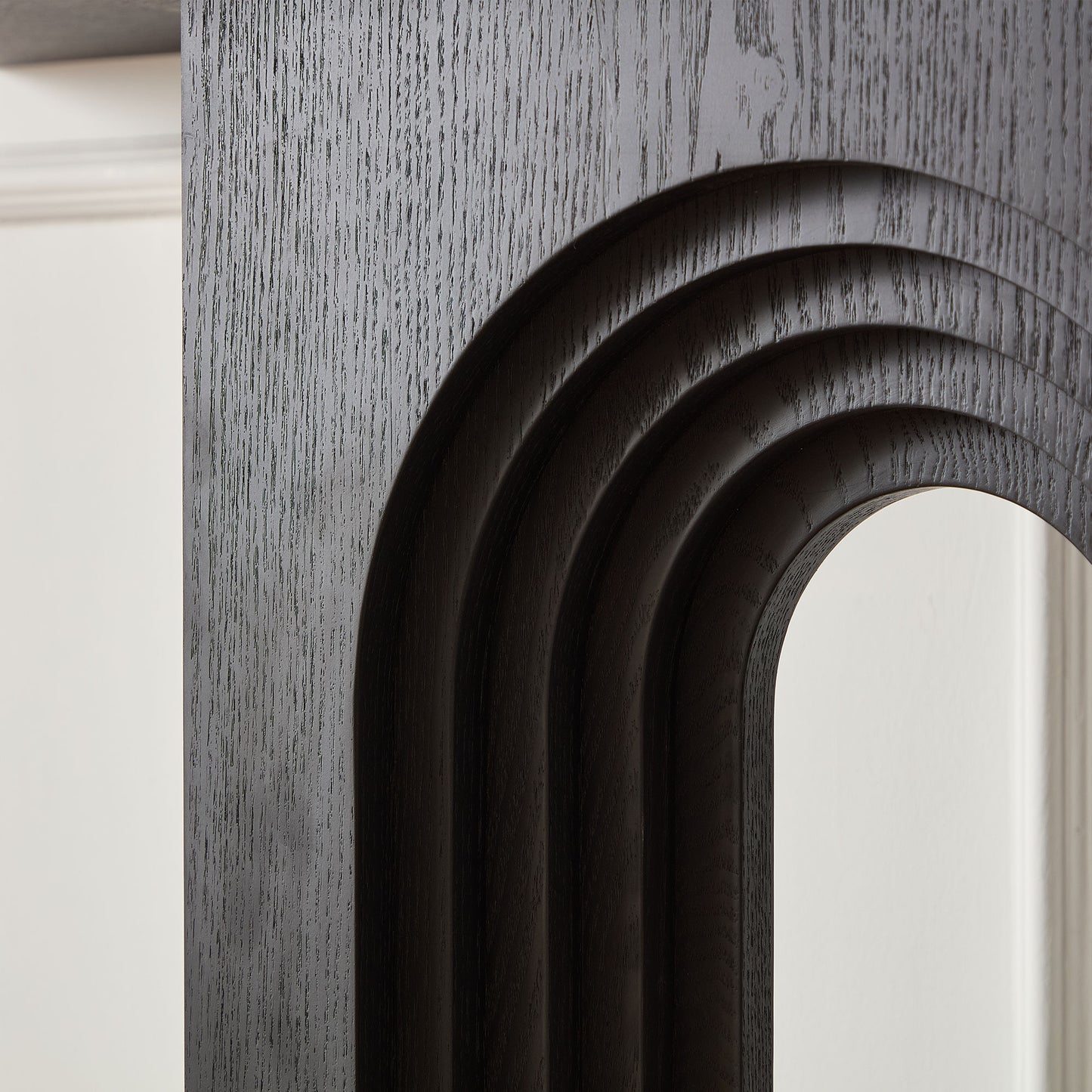 Modern Black Console Table with Unique Loopback Design - 47.24 Inch