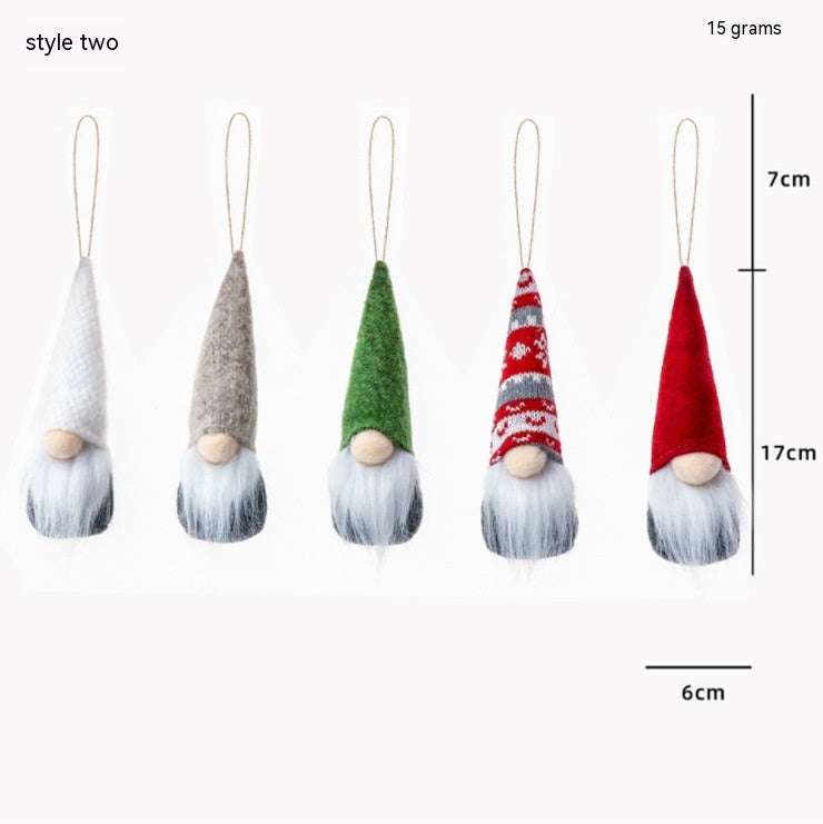 Christmas Wool Ornaments Set - Small Holiday Decor for Christmas Tree and Home