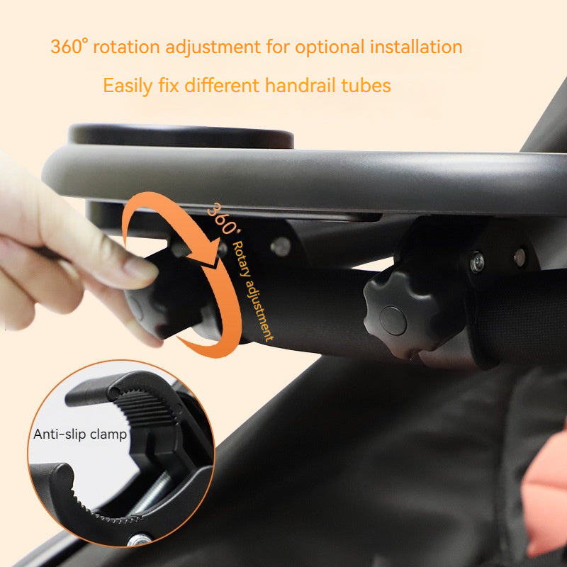 Universal Baby Stroller Dinning Board Plate Removable for Safe Feeding