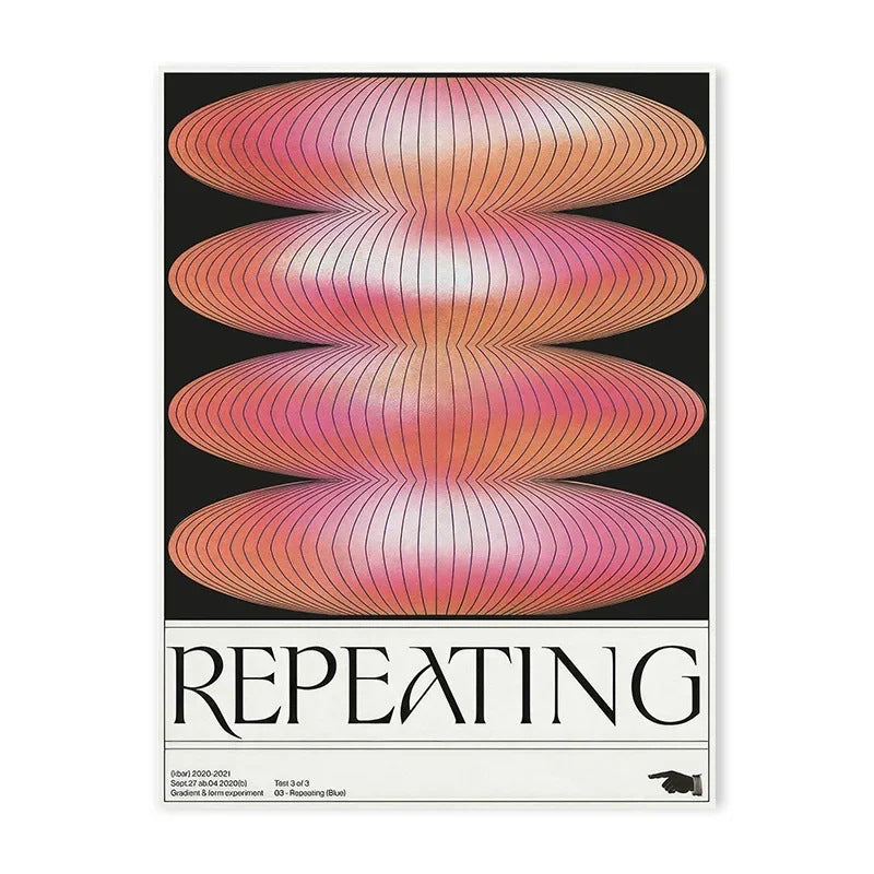 Modern Geometric Abstract Wall Art Canvas Poster for Living Room