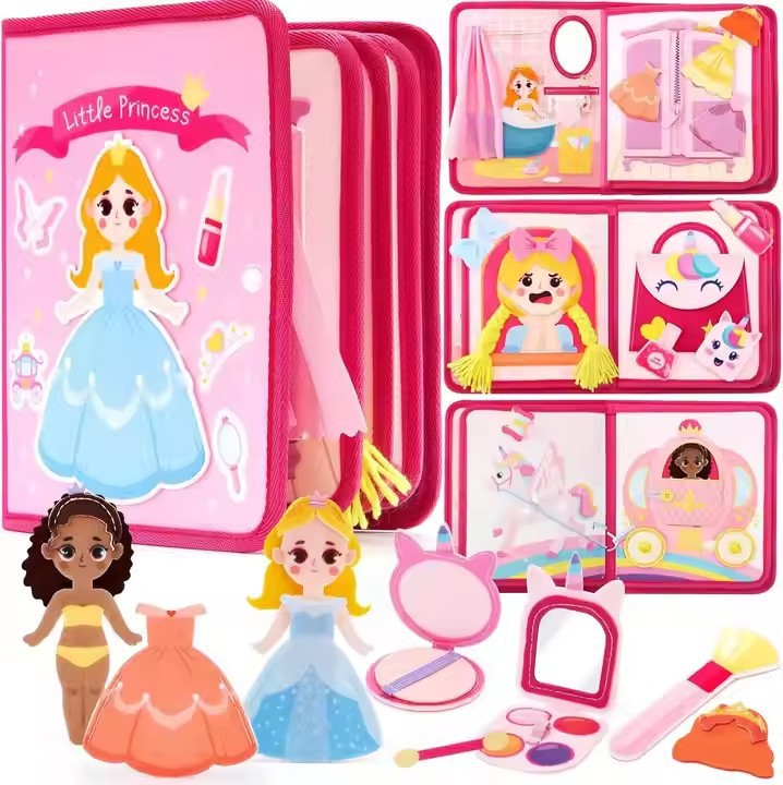 Montessori Felt Busy Board Educational Toy for Kids - Multiple Variants