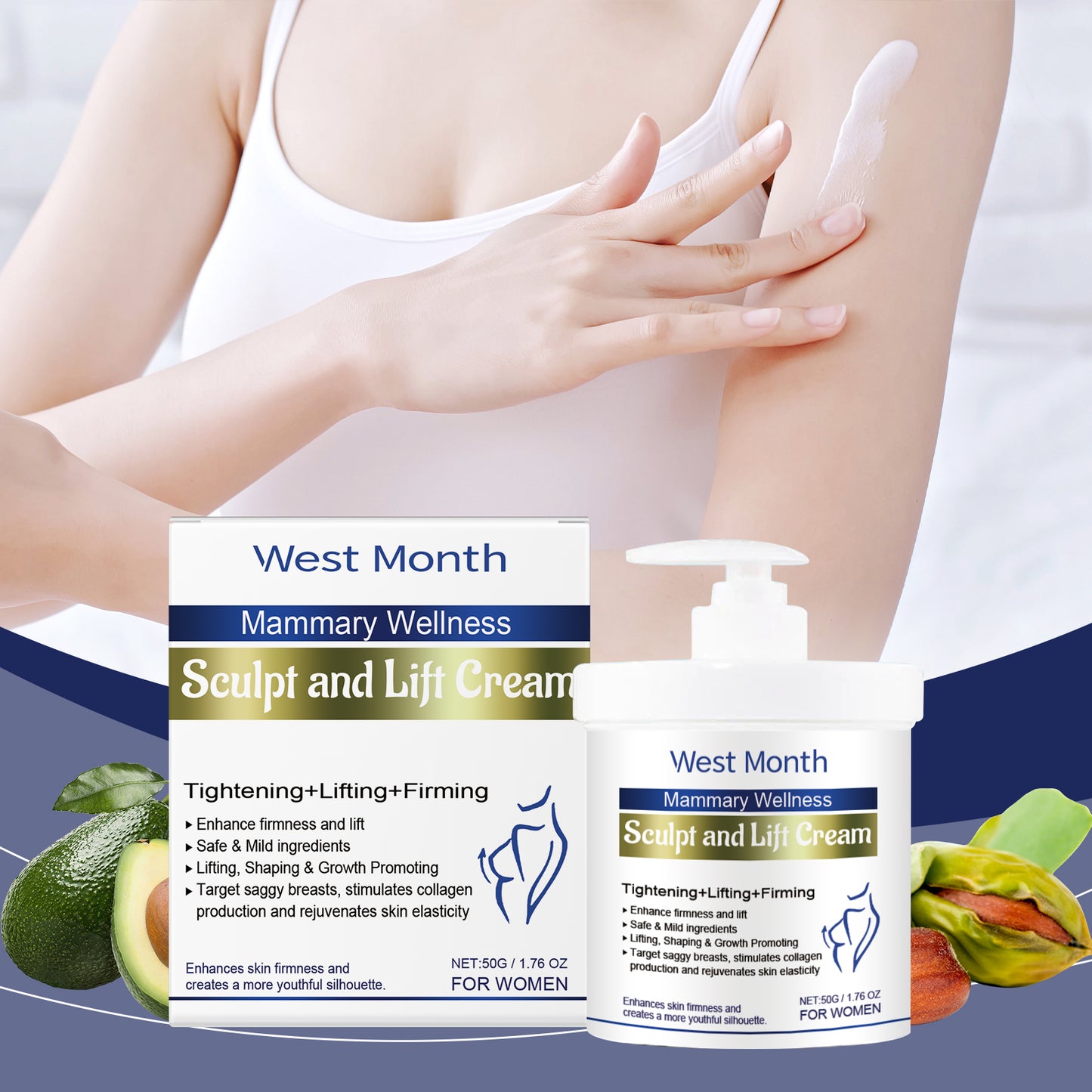 Breast Firming & Hydrating Massage Cream - Elasticity & Lifting Care