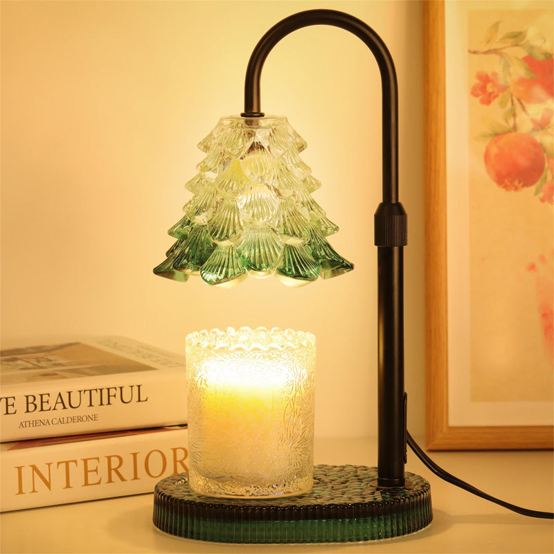 Candle Warmer Lamp with Timer & Dimmer - Adjustable Green Wax Melt