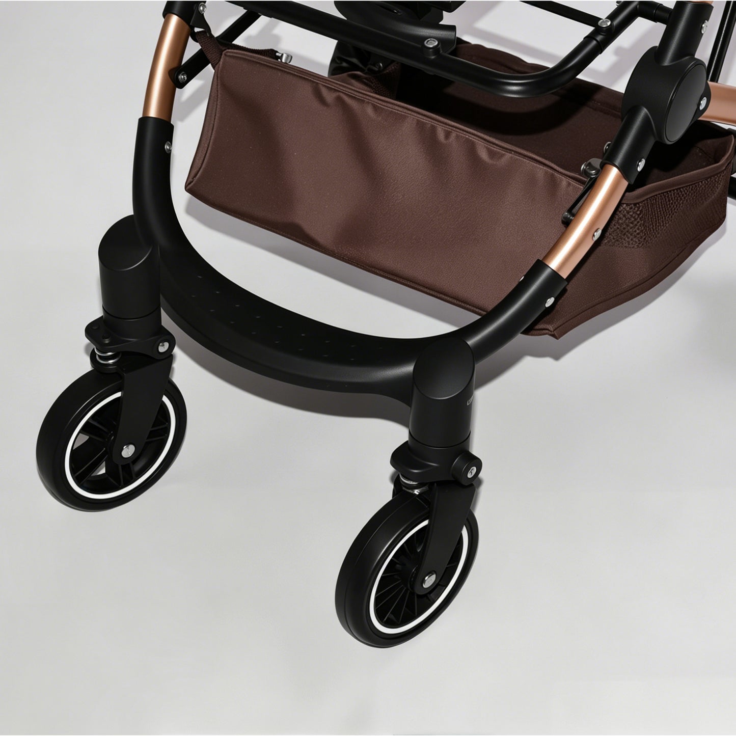 Pet Stroller for Dogs Cats 2-in-1 Foldable Sun Canopy Travel Carrier Khaki