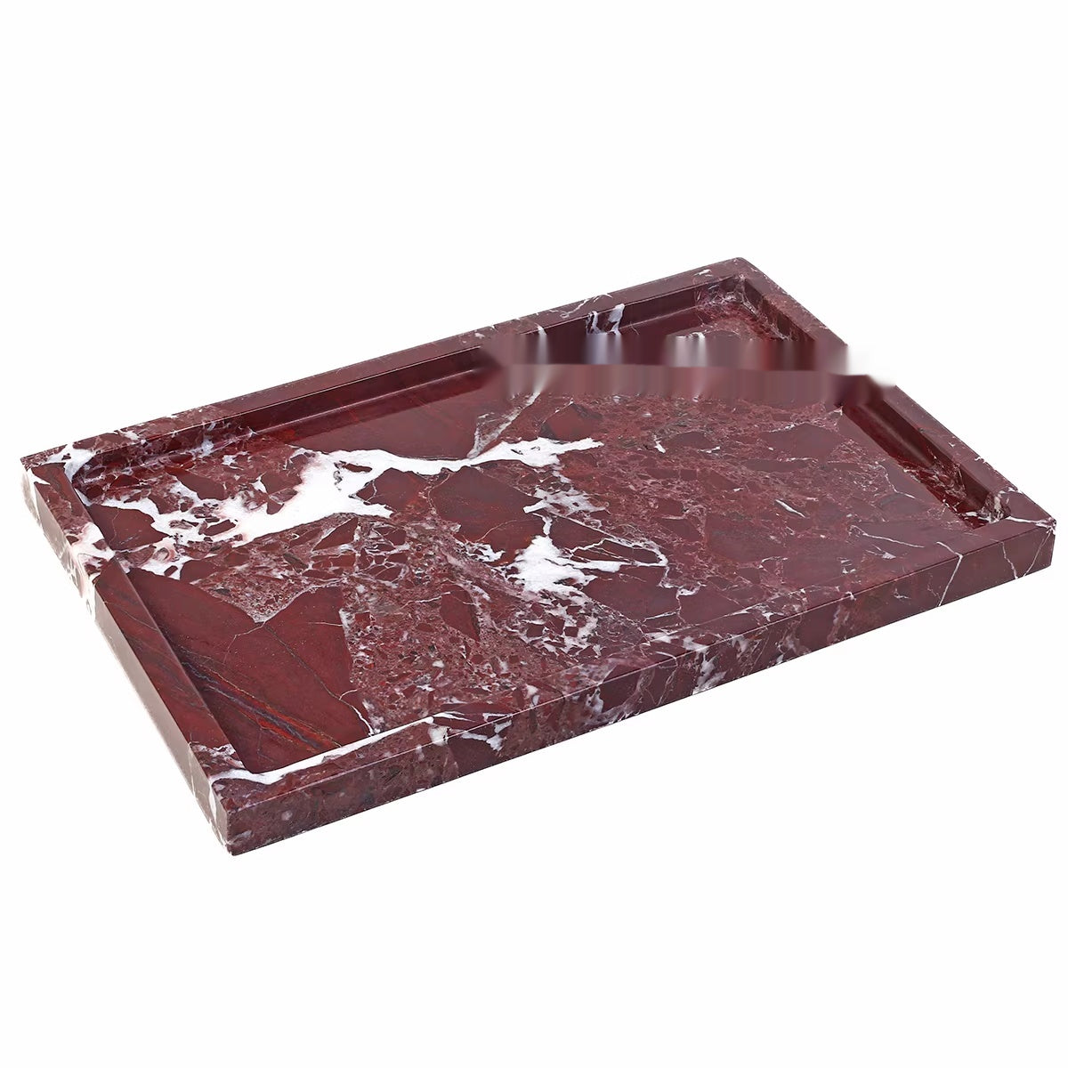 Natural Marble Bathroom Storage Tray Rectangular Organizer - Large Variety