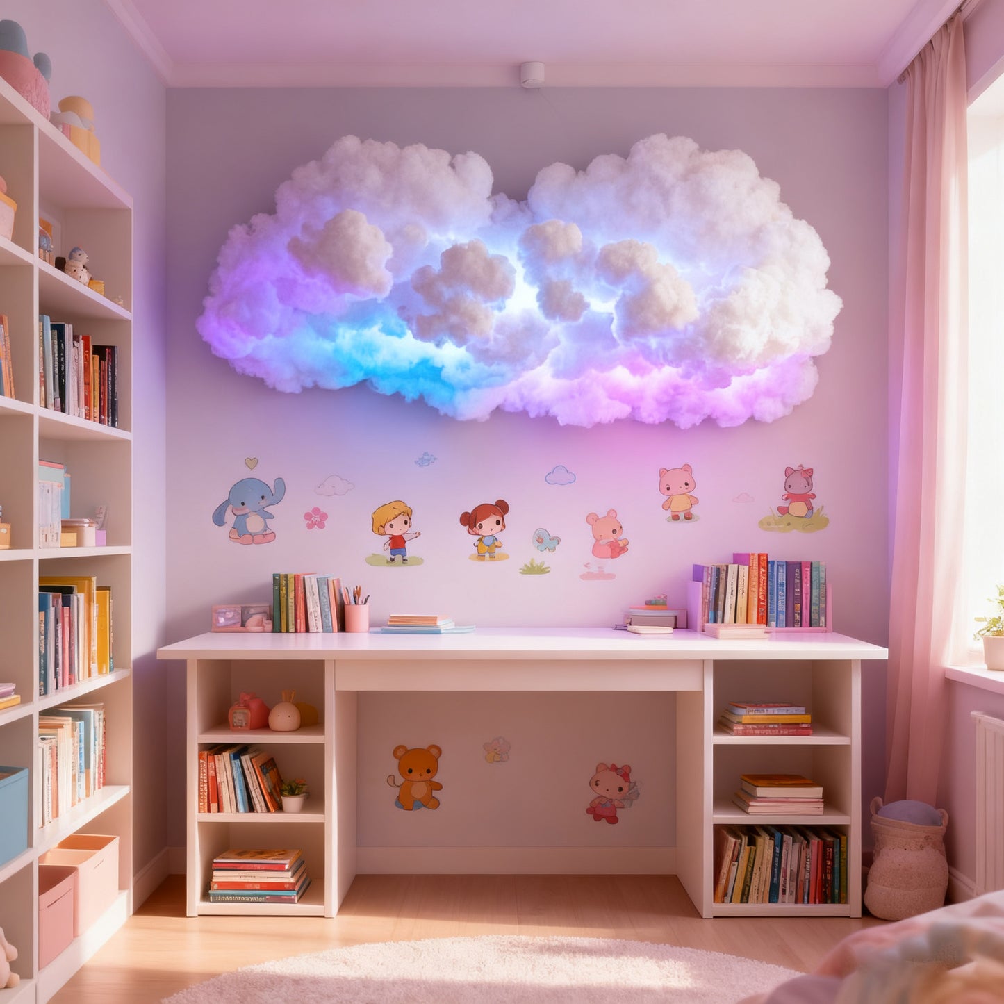 Remote-Controlled RGB Cloud Lamp LED Night Light Creative Home Decor