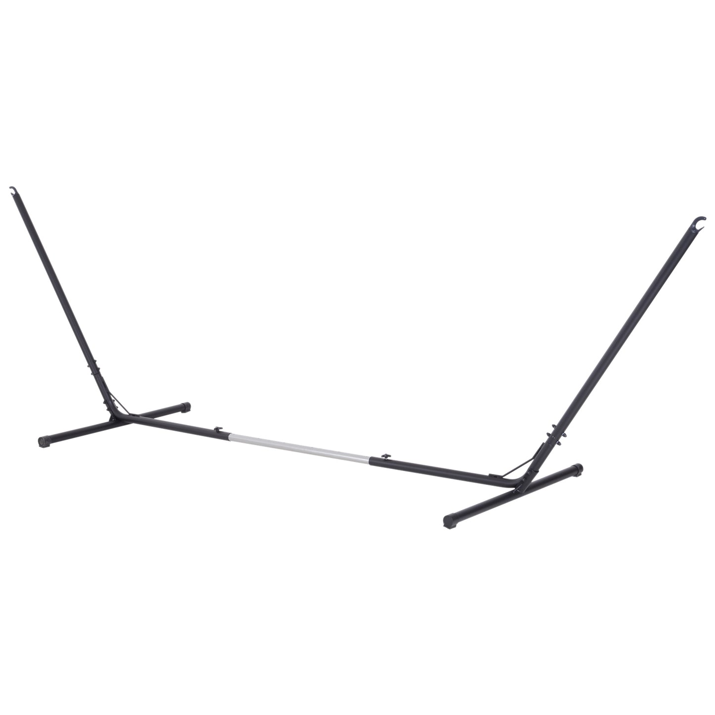 Adjustable Hammock Stand - 10-13ft Steel Frame, Black