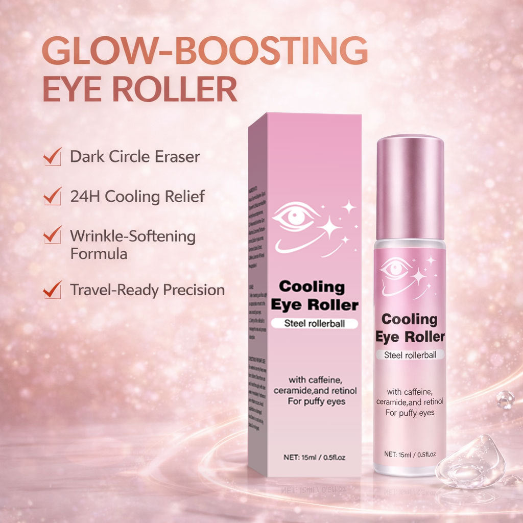 Cooling Eye Massage Roller - Facial Relaxation Tool for Eye Care