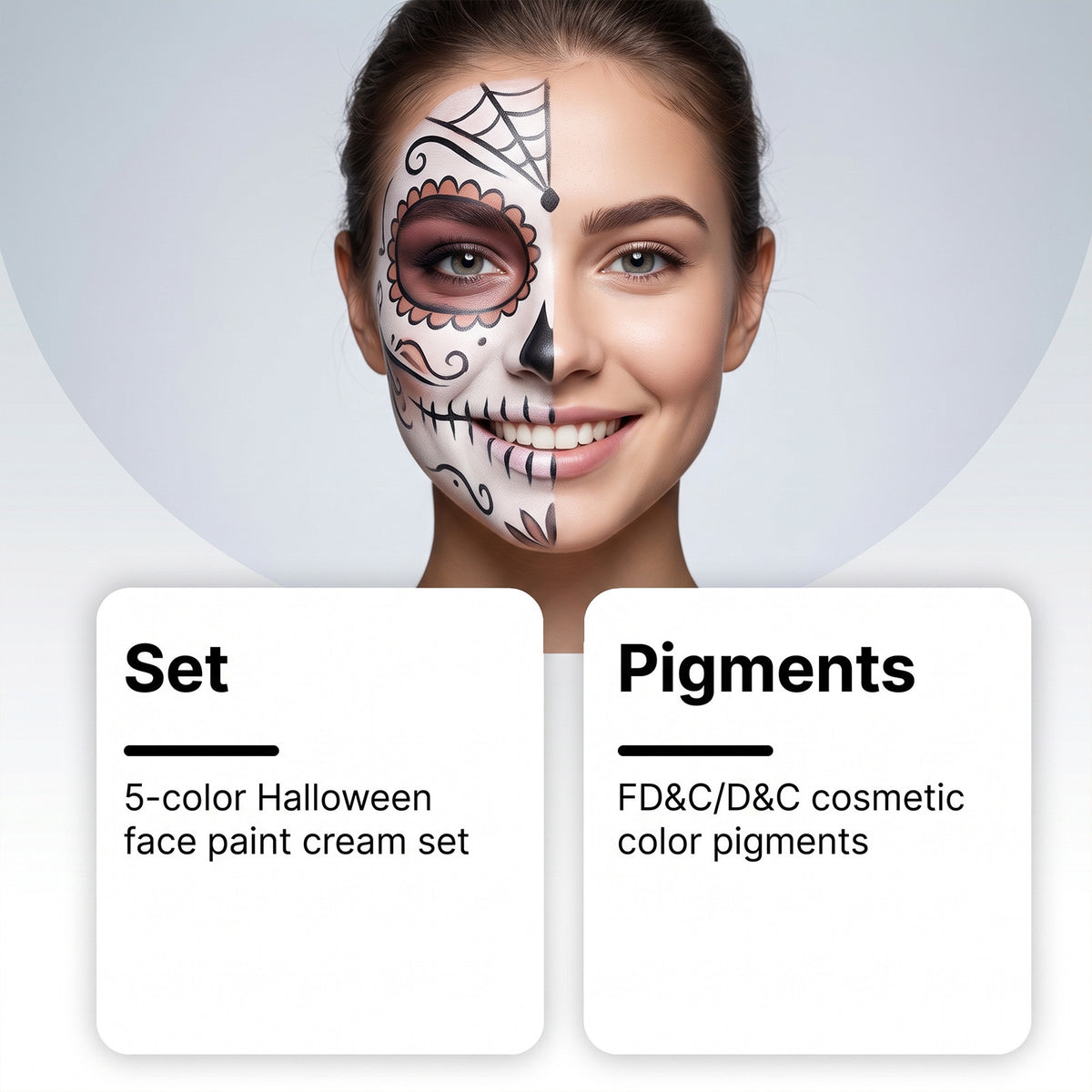 Halloween Five-Color Face Paint Kit