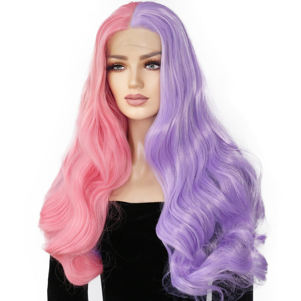 Ladies Long Curly Hair Lace Wig