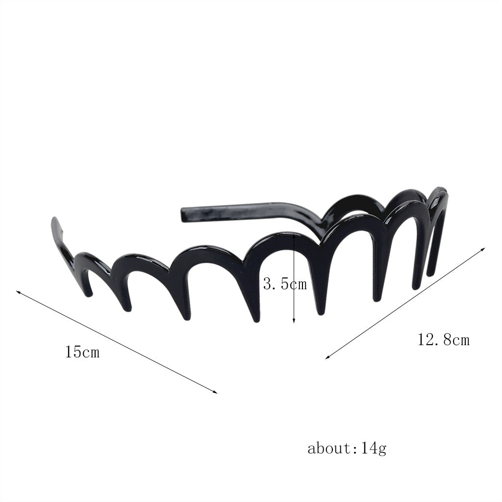 Drop-Resistant Toothed U-Shaped Hair Headband for Hair & Beauty