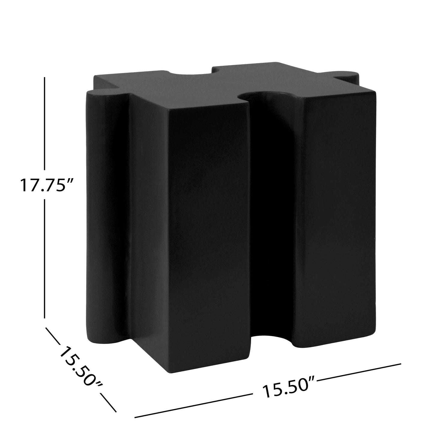 3-Piece Artistic Puzzle Table Set,Modular MGO Side Tables With