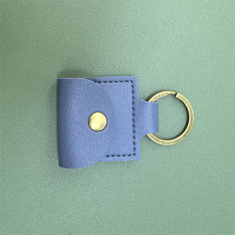 Guitar Pick Keychain Case - PU Leather Storage Bag for Musical Instruments