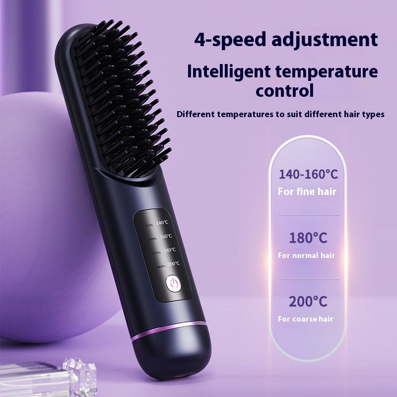 Portable Negative Ion Hair Comb for Straightening and Hair Care