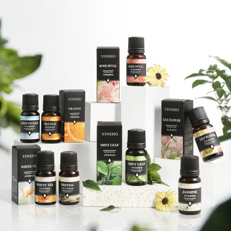 Water-Soluble Aromatherapy Oil for Sleep and Relaxation - Rose, Jasmine, Mint, White Tea & More