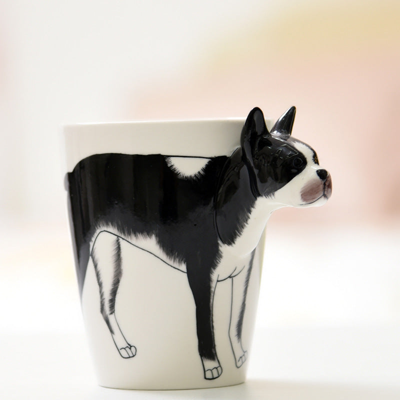 3D Animal Ceramic Mug Hand Drawn Customizable Drinkware 400ml