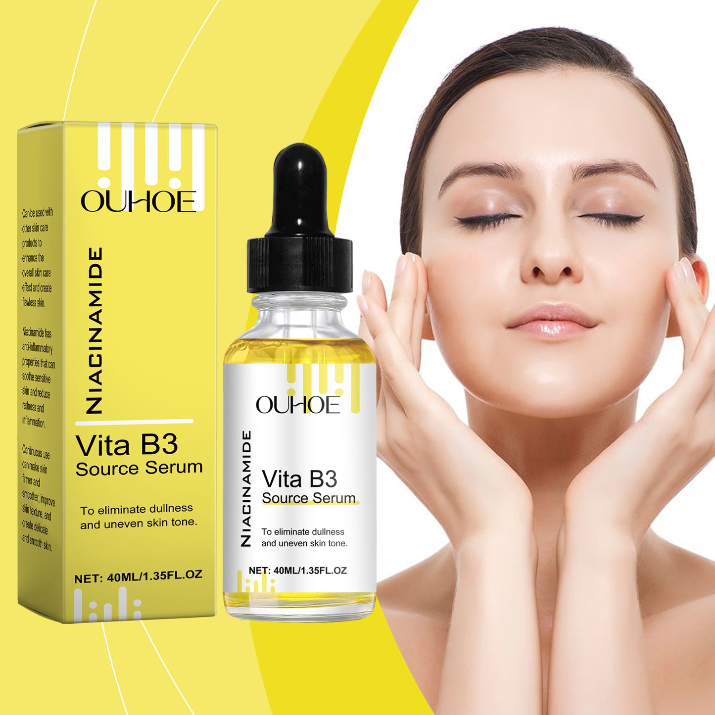 Niacinamide Hydrating Face Serum with Vitamin B3, Arbutin & Collagen - 40ml
