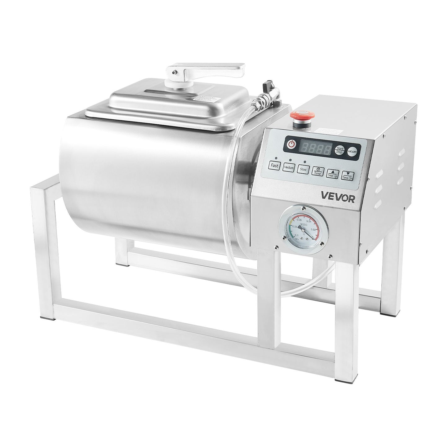 20L Vacuum Meat Tumbler Marinator Machine for Chicken Steak Fish Commercial Use - Silver