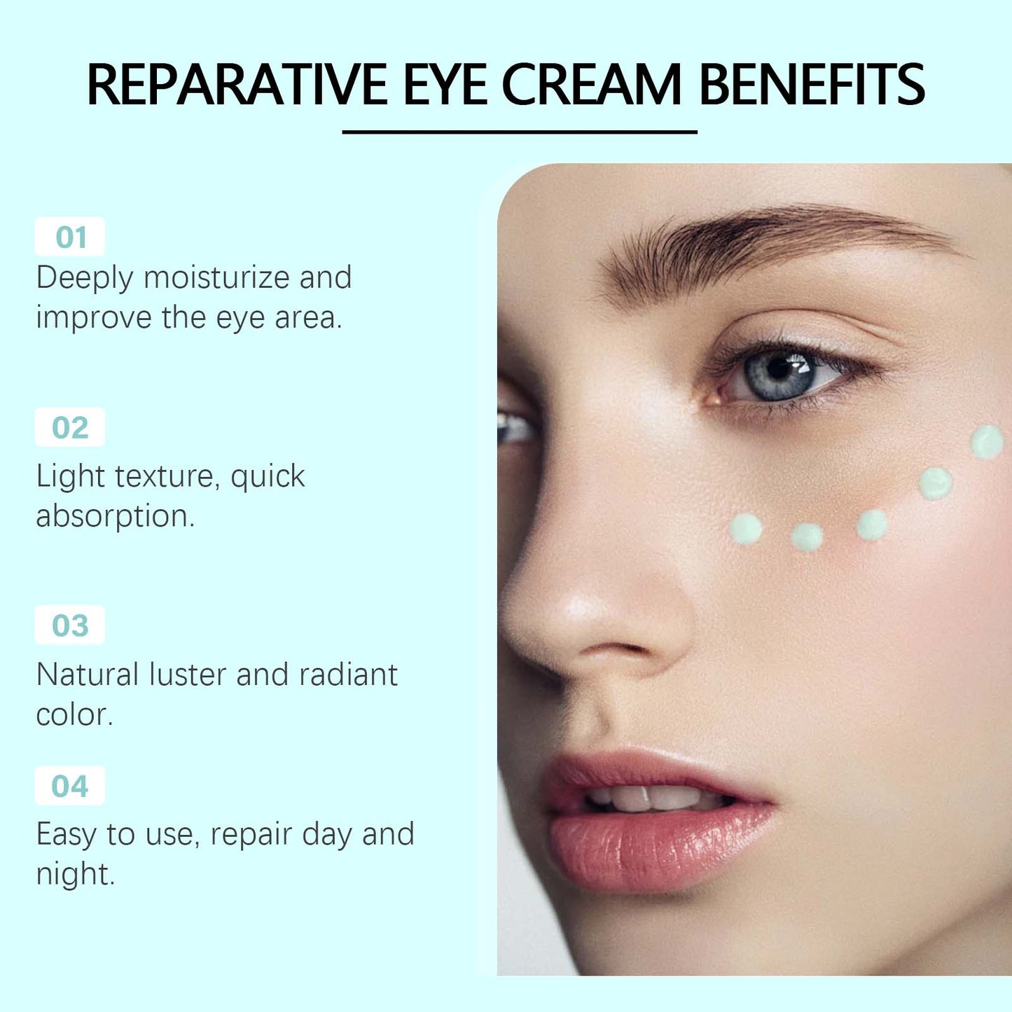 Firming Eye Cream for Dark Circles and Fine Lines - Moisturizing Formula