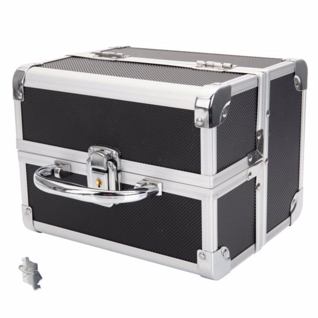 Portable Makeup Storage Bag with Mirror & Jewelry Compartment