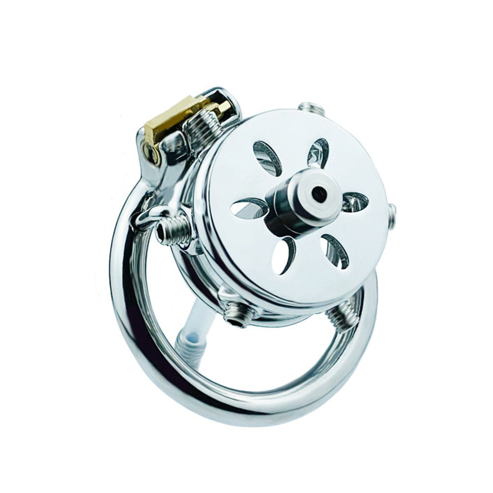 Stainless Steel Chastity Lock with Anti-Escape Features - Multiple Sizes