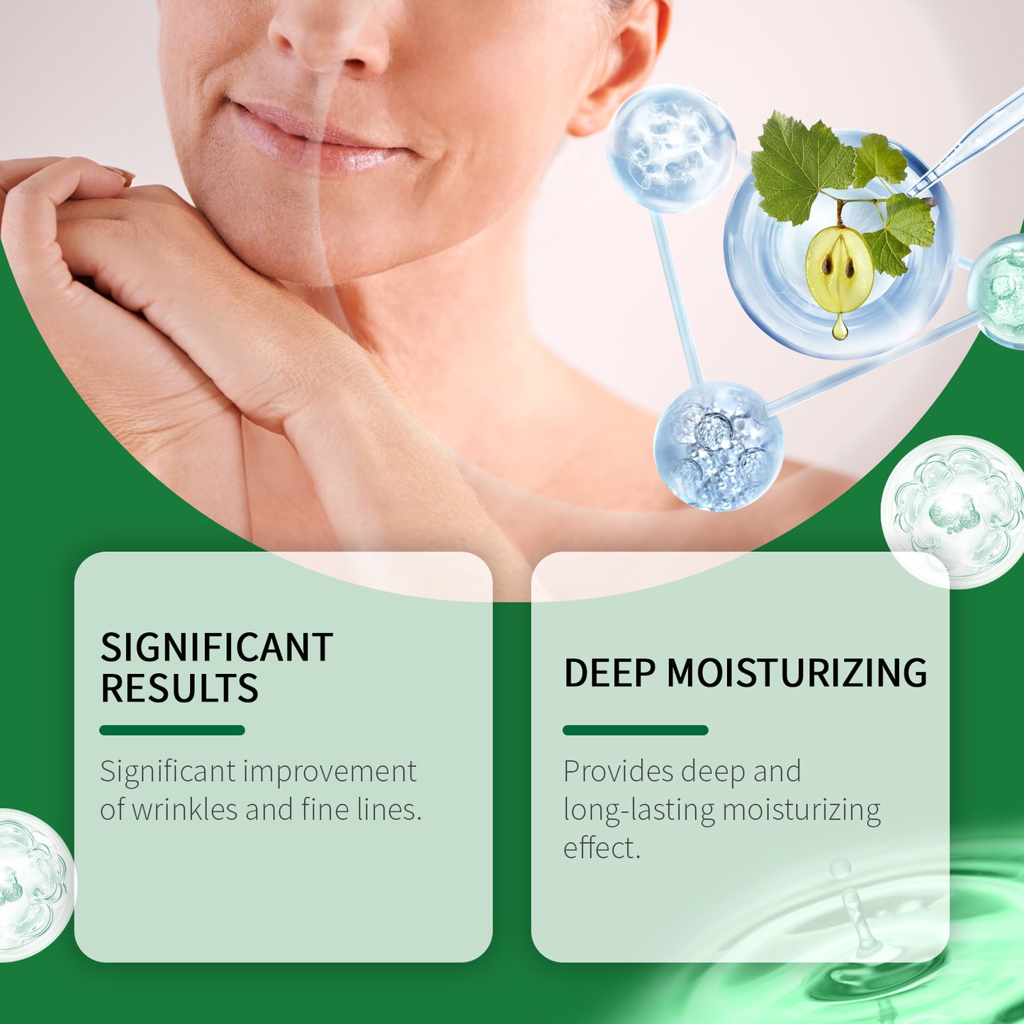 Moisturizing Face Serum with Collagen & Vitamin C - 30ml Anti-Aging Formula
