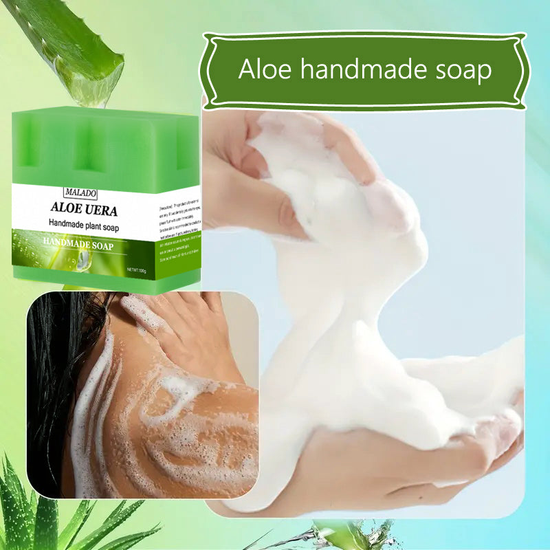 Square Aloe Vera Soap Bar, 100g