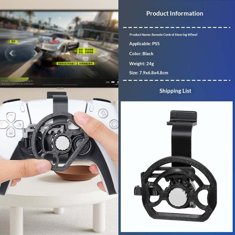 Universal Racing Game Steering Wheel Accessory for PS5 & Xbox Controllers
