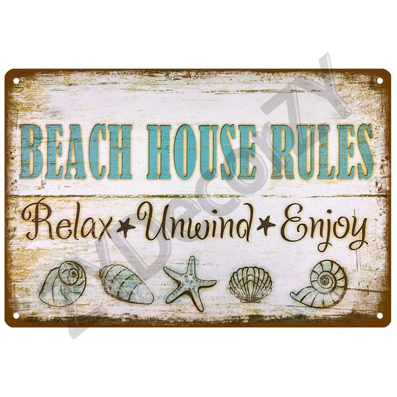 Antique Iron Sheet Wall Art for Home & Cafe Decor - 20x30cm