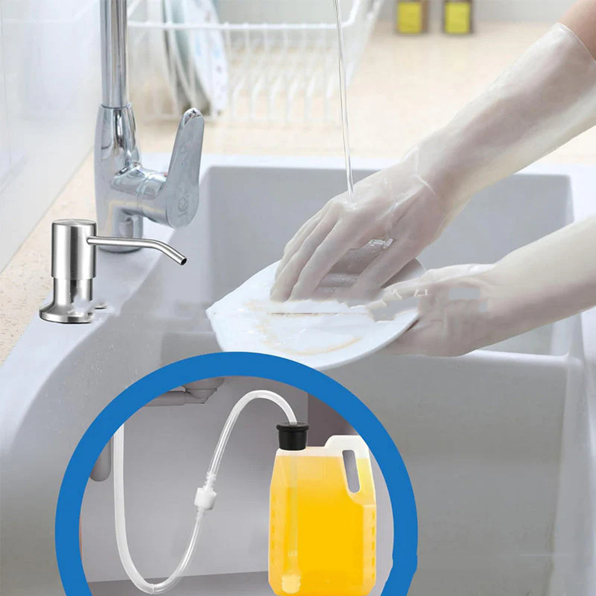 Hand Sanitizer Dispenser Extension Tube Kit for Home & Kitchen