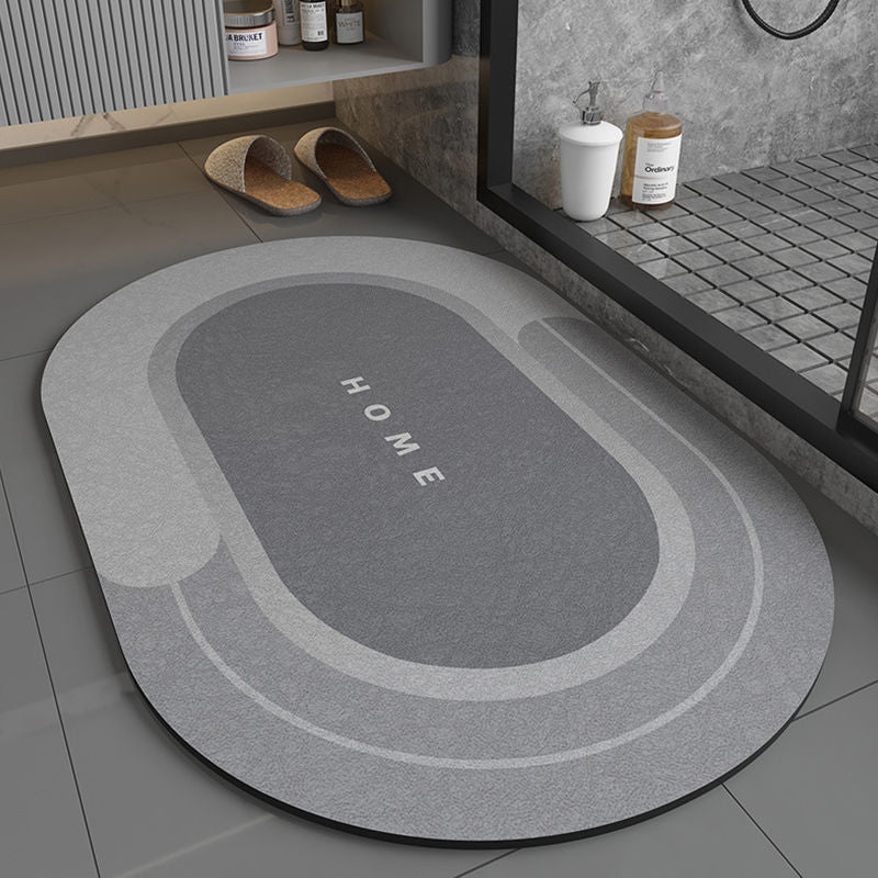 Modern Non-Slip Diatom Ooze Bathroom Floor Mat - Absorbent & Stylish
