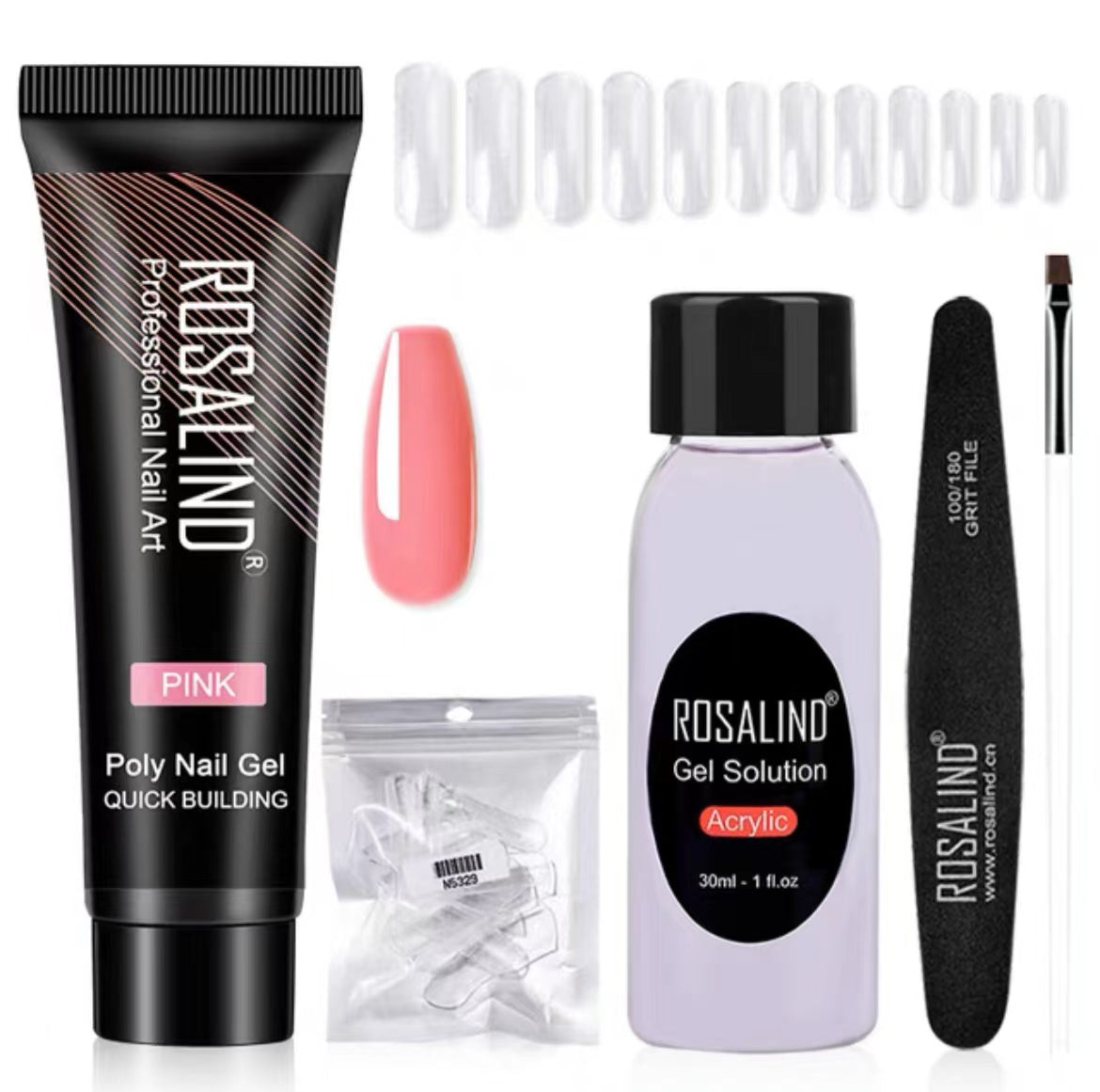 Poly Nail Gel Extension Kit for Manicure