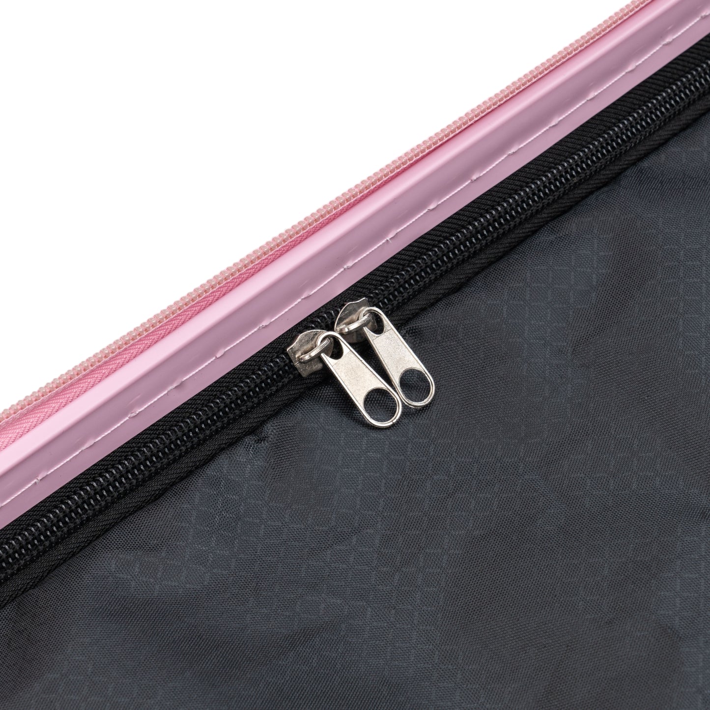 Pink 4-Piece Hard Luggage Set with 360° Rotating Wheels