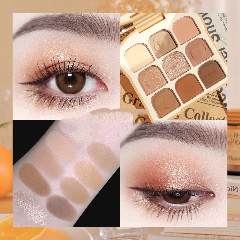 Nine-Color Eyeshadow Palette All-in-One Makeup Set for Eyes - CJ