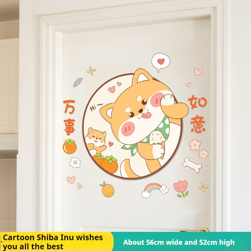 Children's Room Wall Sticker - Cartoon Anime Nursery Decor for Bedroom & Door