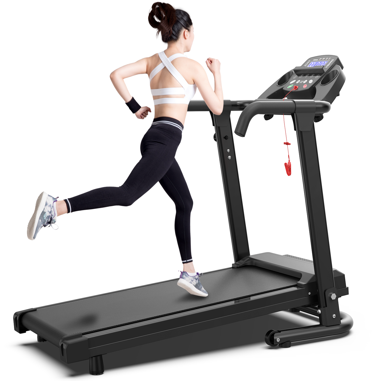 Foldable Treadmill Q30-5 with LED Display and 300lbs Capacity