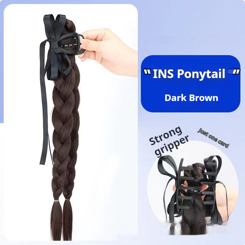 Fishbone Twist Braid Ribbon Hair Clip