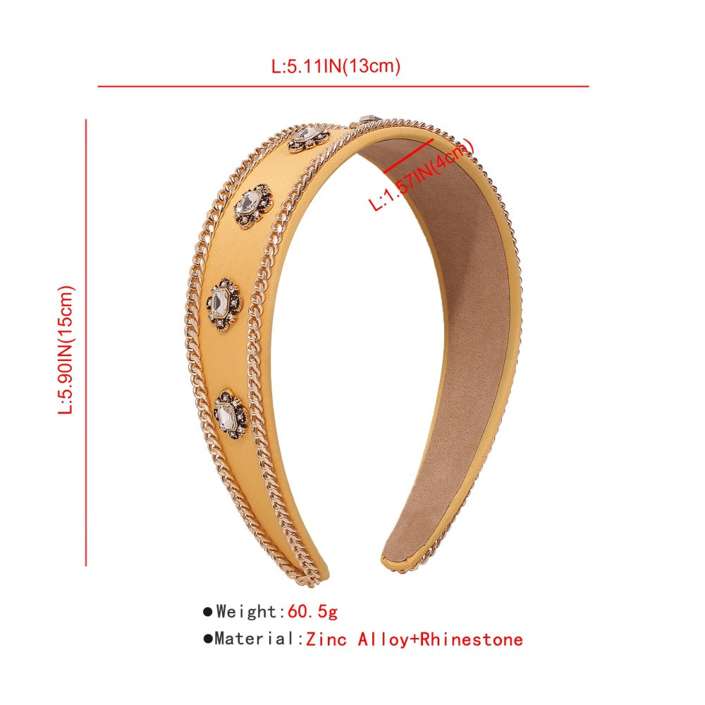 Baroque Chain Headband – Geometric Metal Hair Band