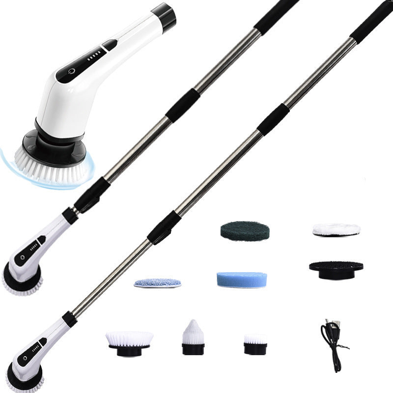 Cordless Electric Cleaning Brush Set for Home Use - Multi-Function Scrubber