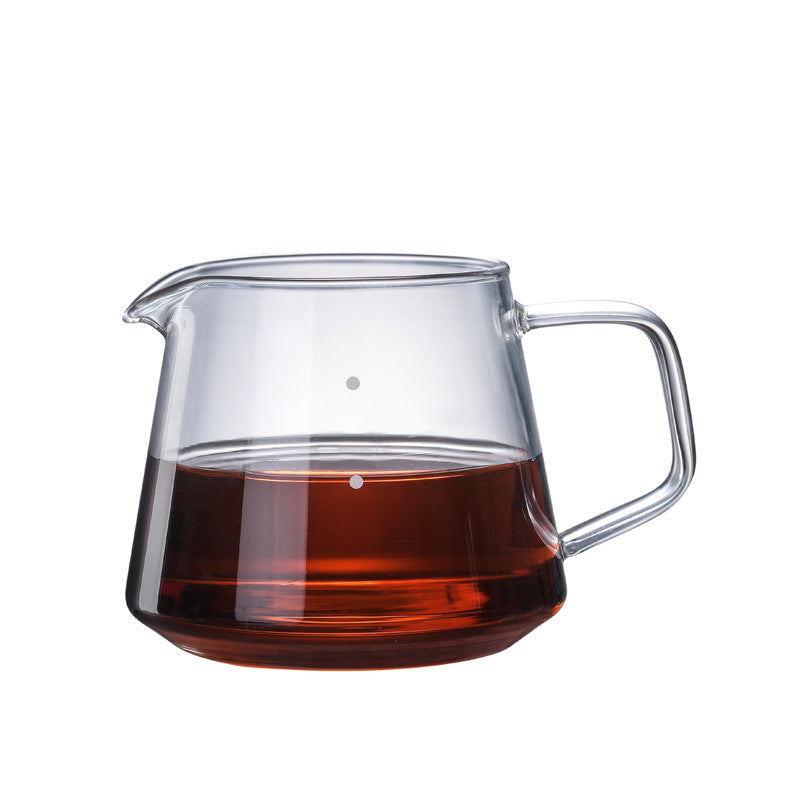 Heat-Resistant Glass Coffee Maker Cup Set with Variants of 400ml and 600ml