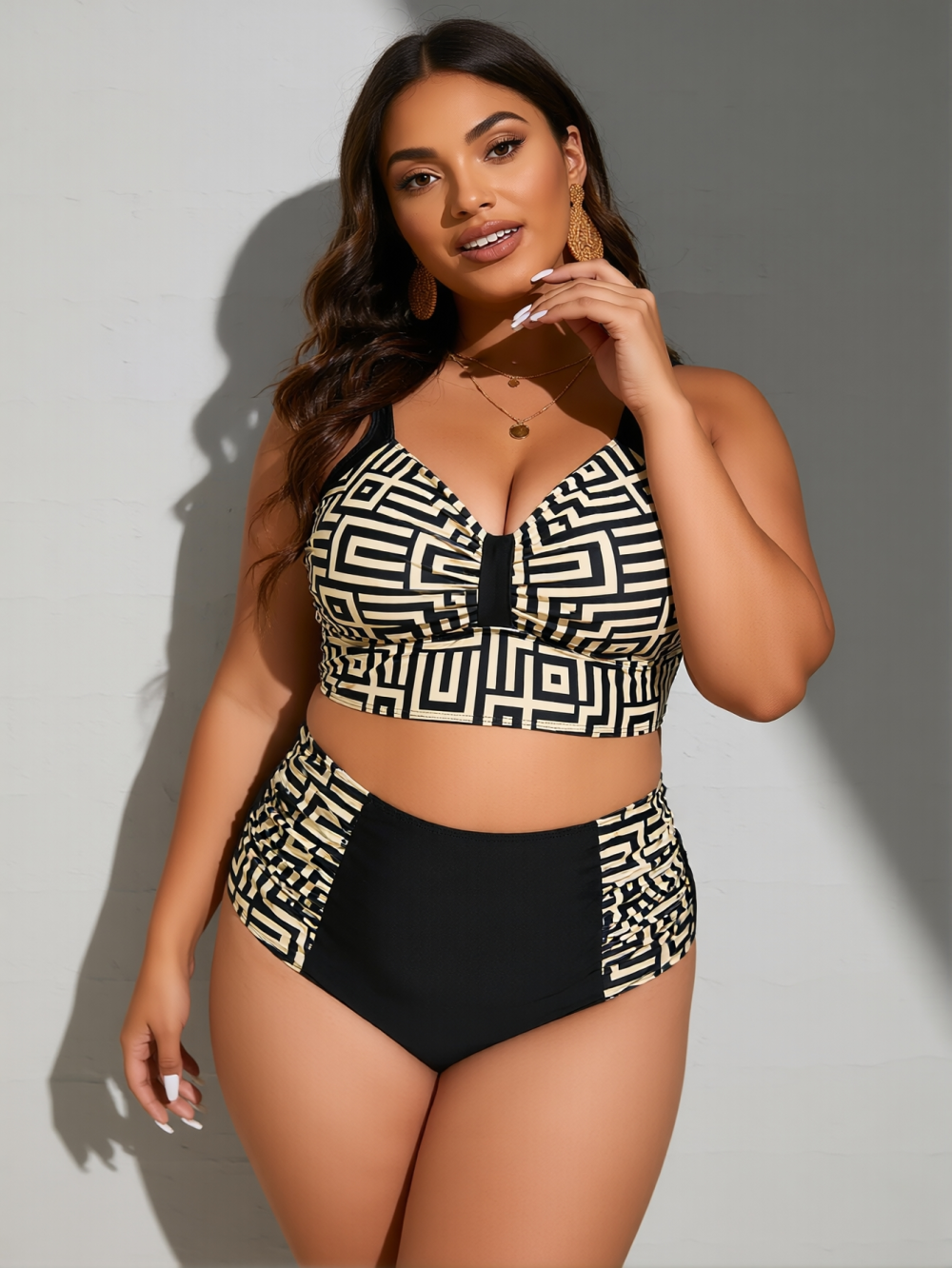 Casual Women's 2-Piece Swimsuit Set - Multiple Sizes