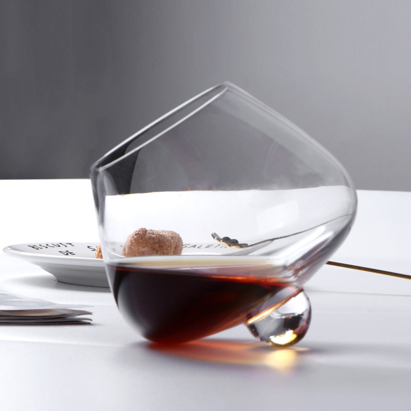 Creative Spinning Whiskey Tumbler Shake Glass - 401ml, Multiple Quantities