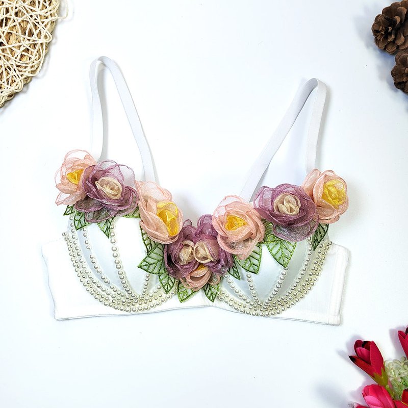 Adjustable 3D Flower Fishbone Corset for Body Shaping and Sexy Back