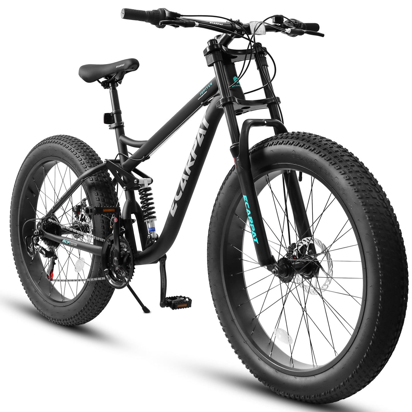 26-Inch Full-Suspension Mountain Bike with 21 Speeds & Disc Brakes