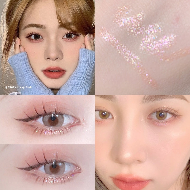 White Eye Shadow Pen - Single Head, Pearlescent & Glitter Colors