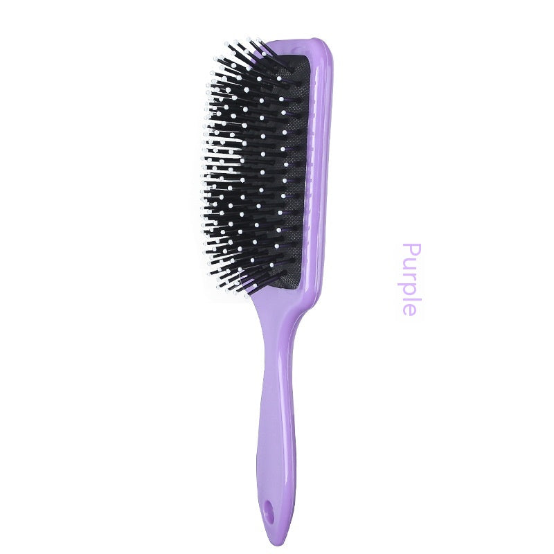 Solid Color Airbag Massage Anti-Knot Hair Comb - Hair Care Tool with Gentle Massage