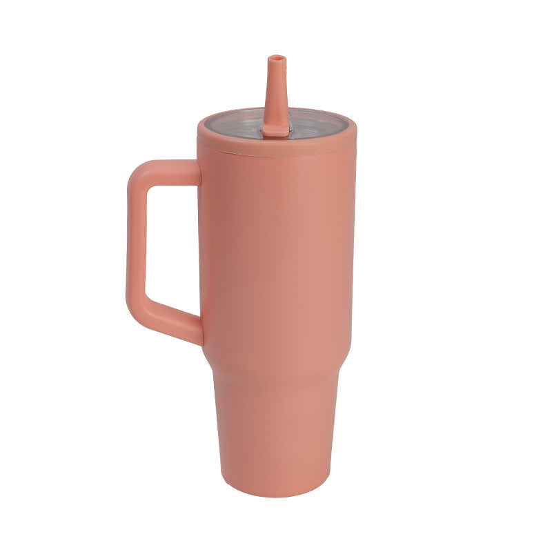 304 Stainless Steel Folding Vacuum Cup with Suction Mouth - Multiple Colors & Capacity